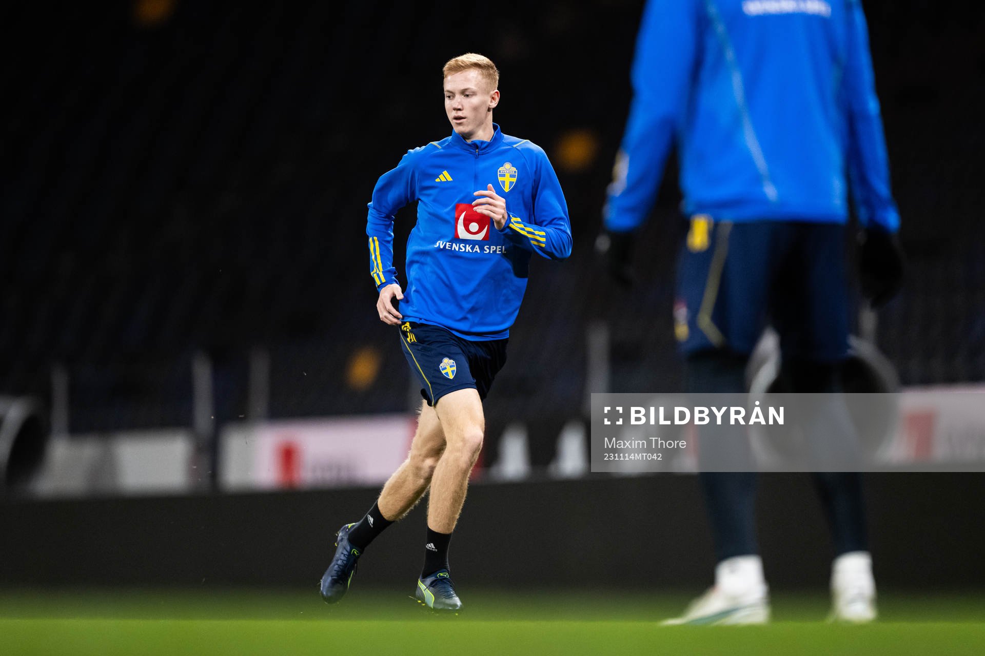 Hugo Larsson of the Swedish national football team