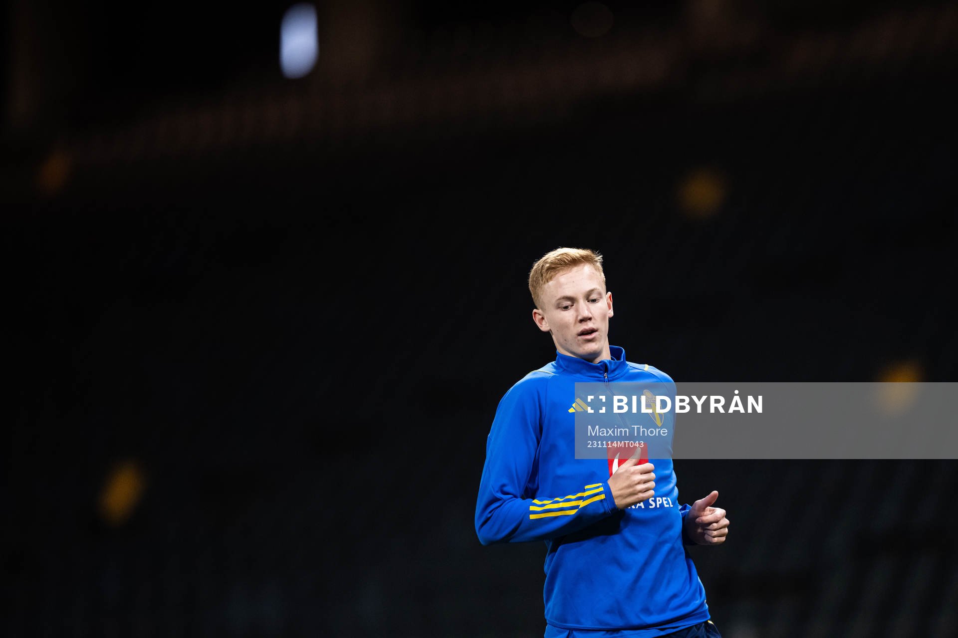 Hugo Larsson of the Swedish national football team
