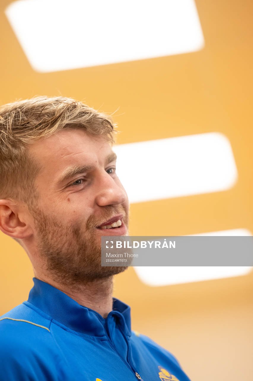 Filip Helander of the Swedish national football team in a
