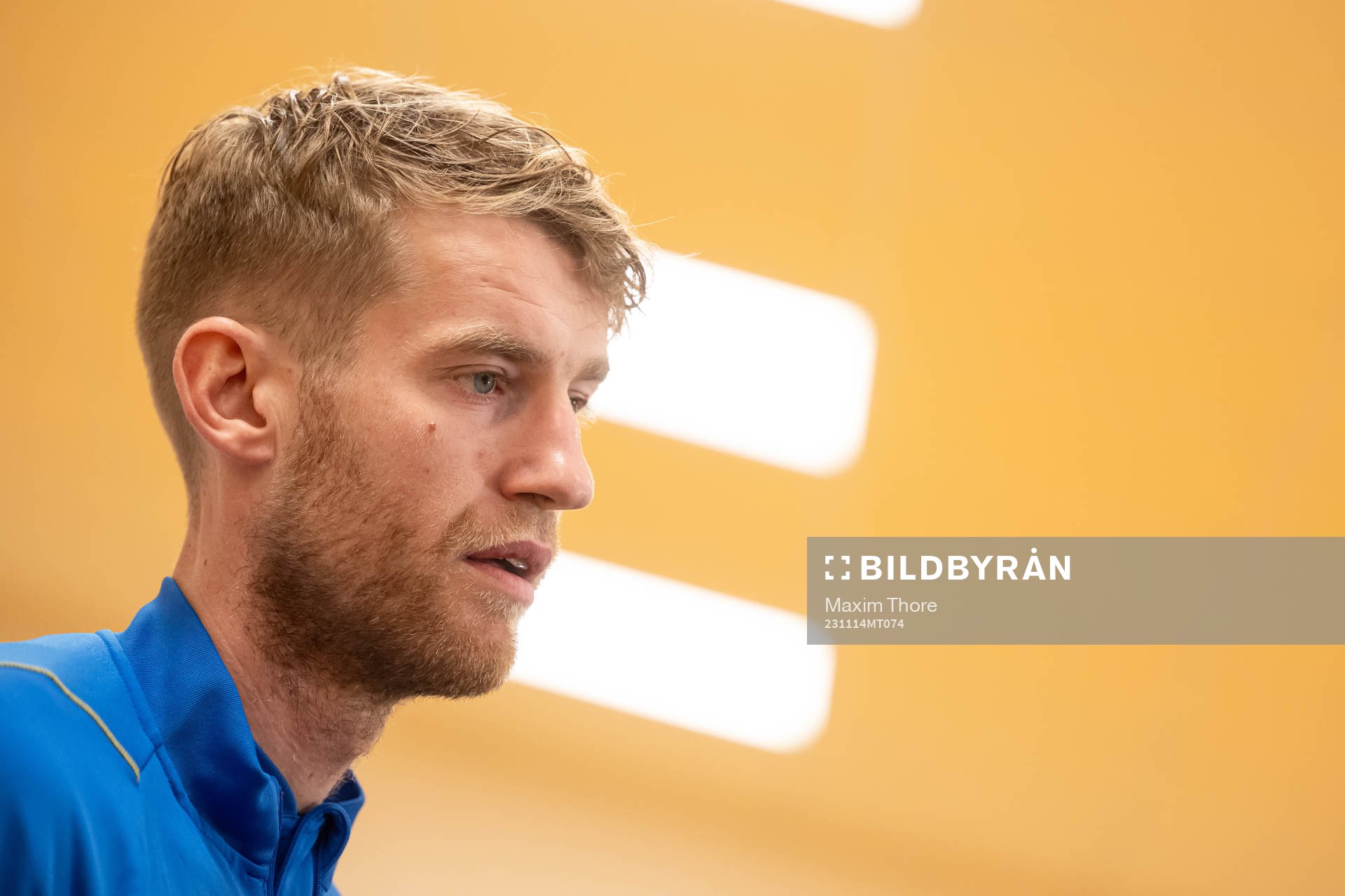 Filip Helander of the Swedish national football team in a