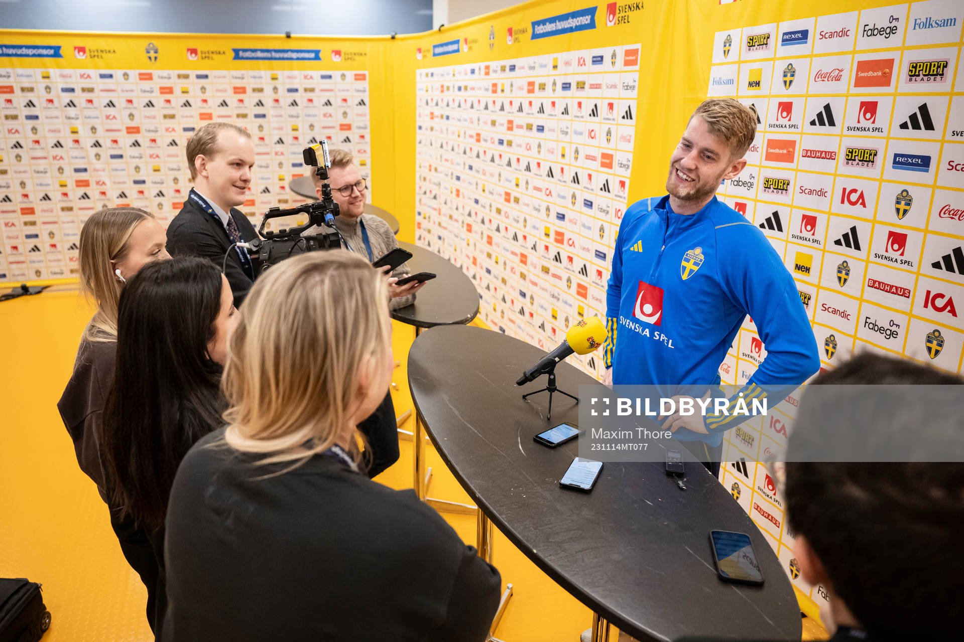 Filip Helander of the Swedish national football team in a