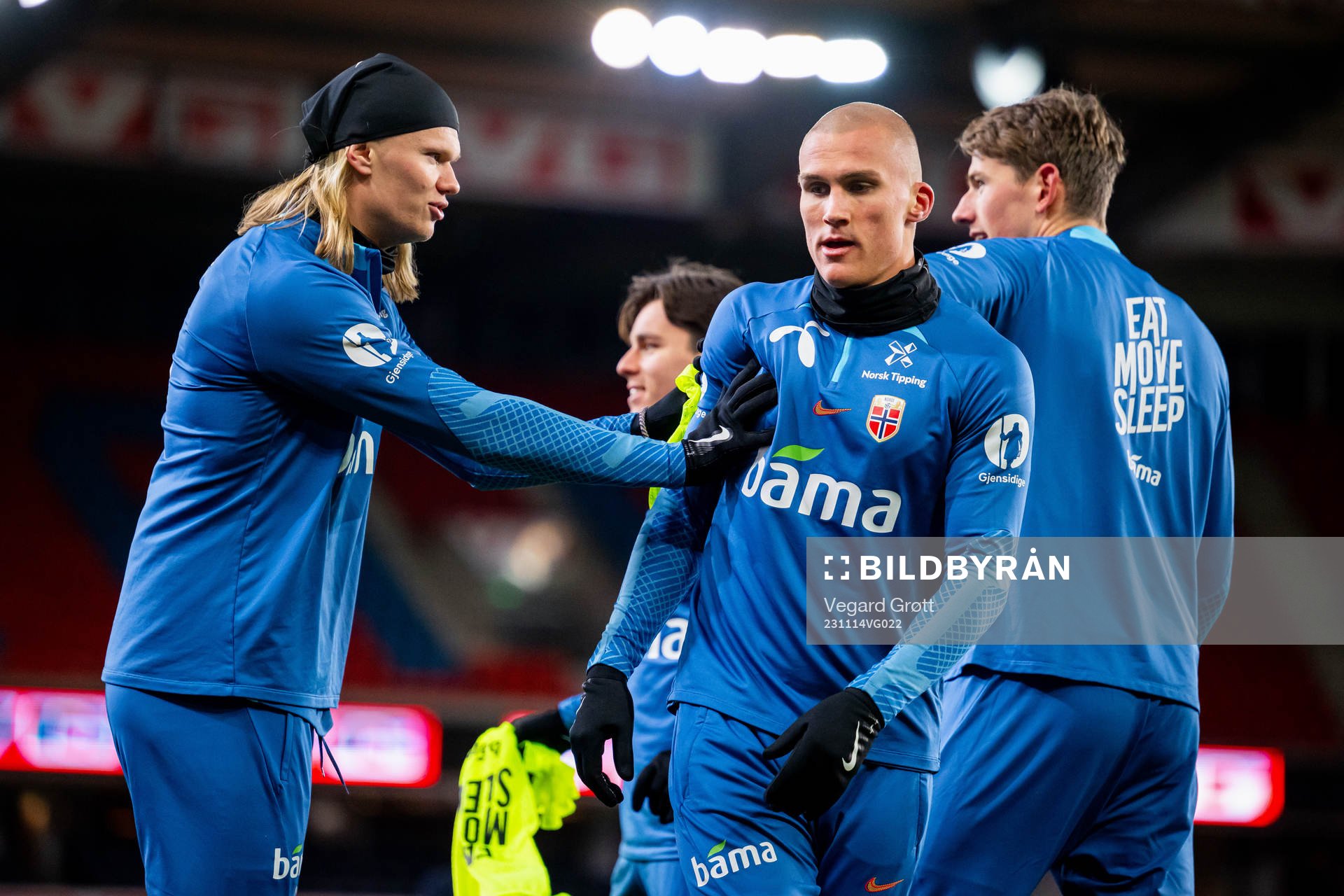 Erling Braut Haaland and Leo Skiri Østigård of the
