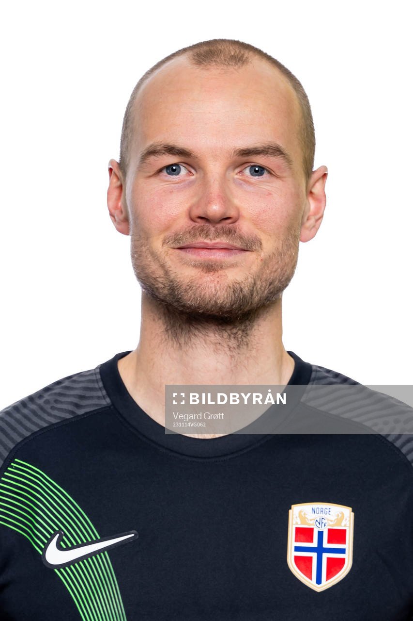 Goalkeeper Viljar Myhra of the Norwegian national football