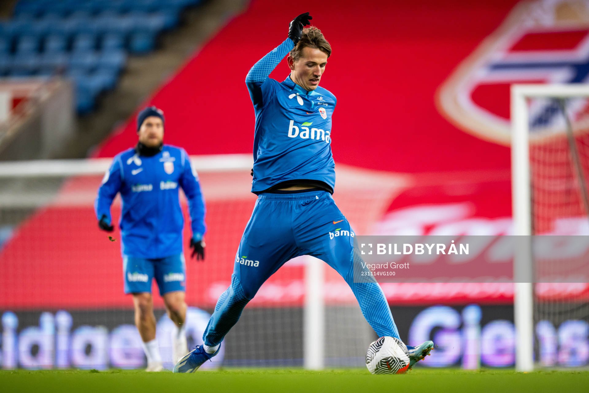 Sander Berge of the Norwegian national football team