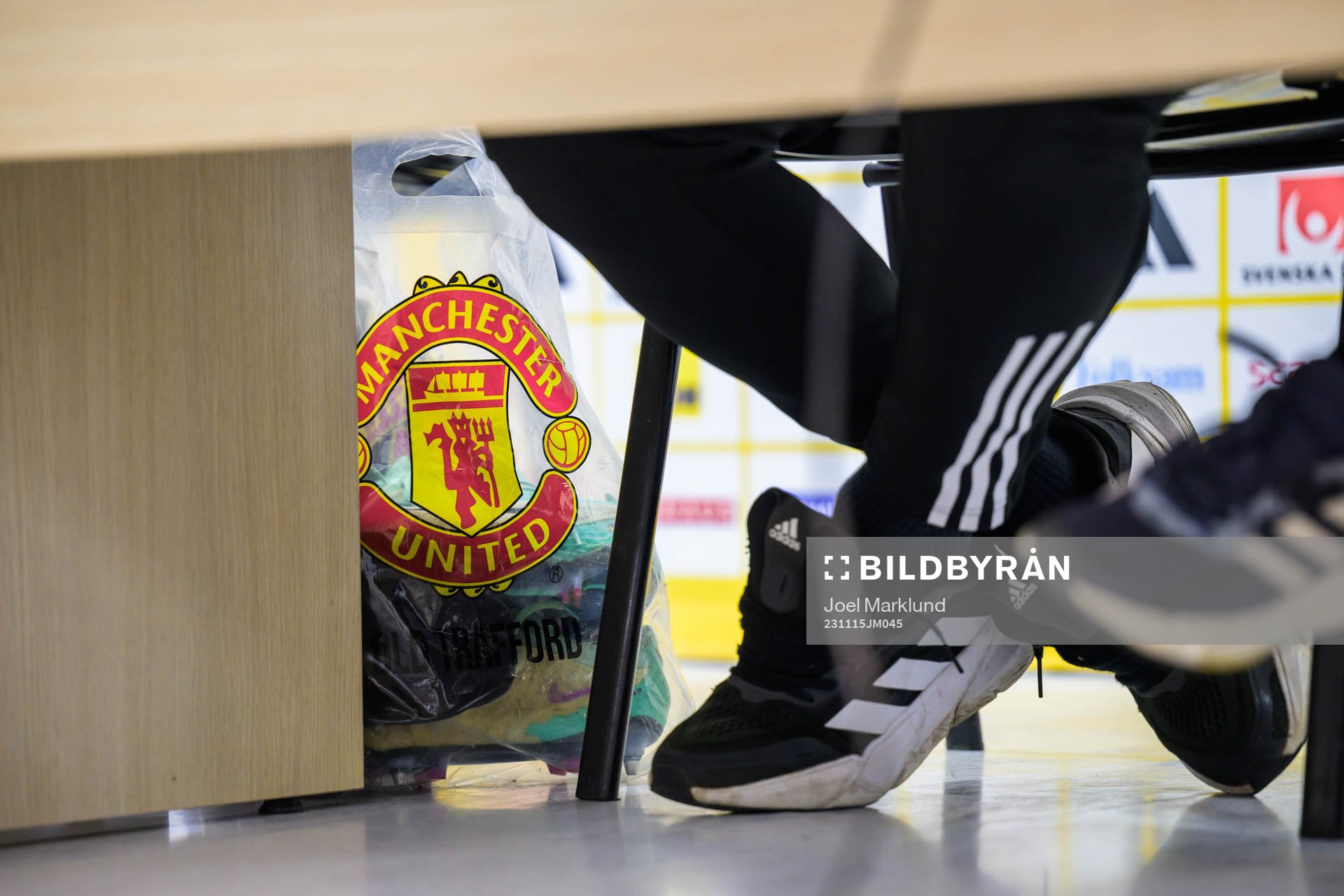 Shoes of Victor Nilsson Lindelöf of the Swedish national