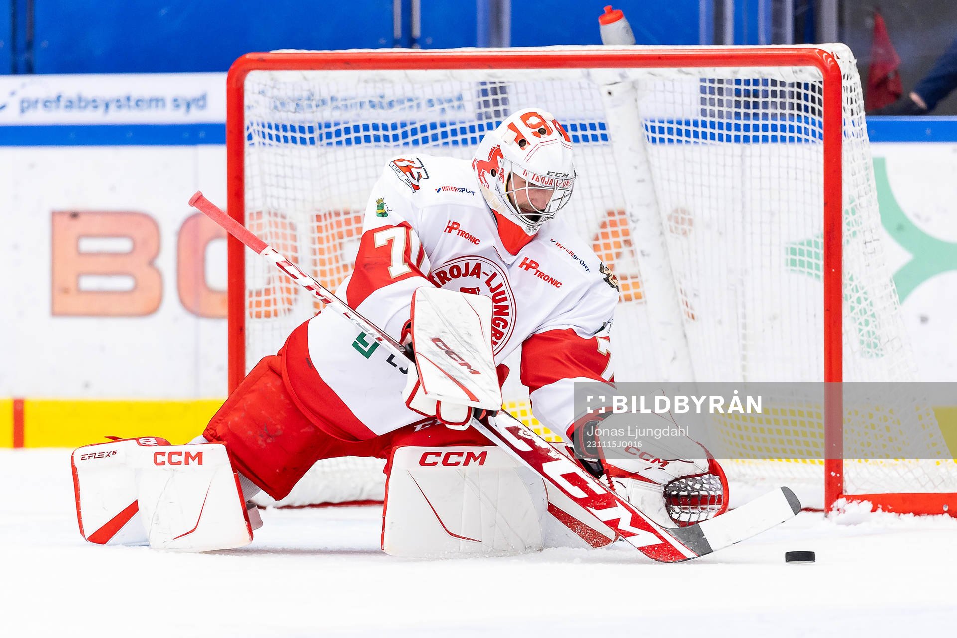 Troja/Ljungbys målvakt Jesper Eliasson