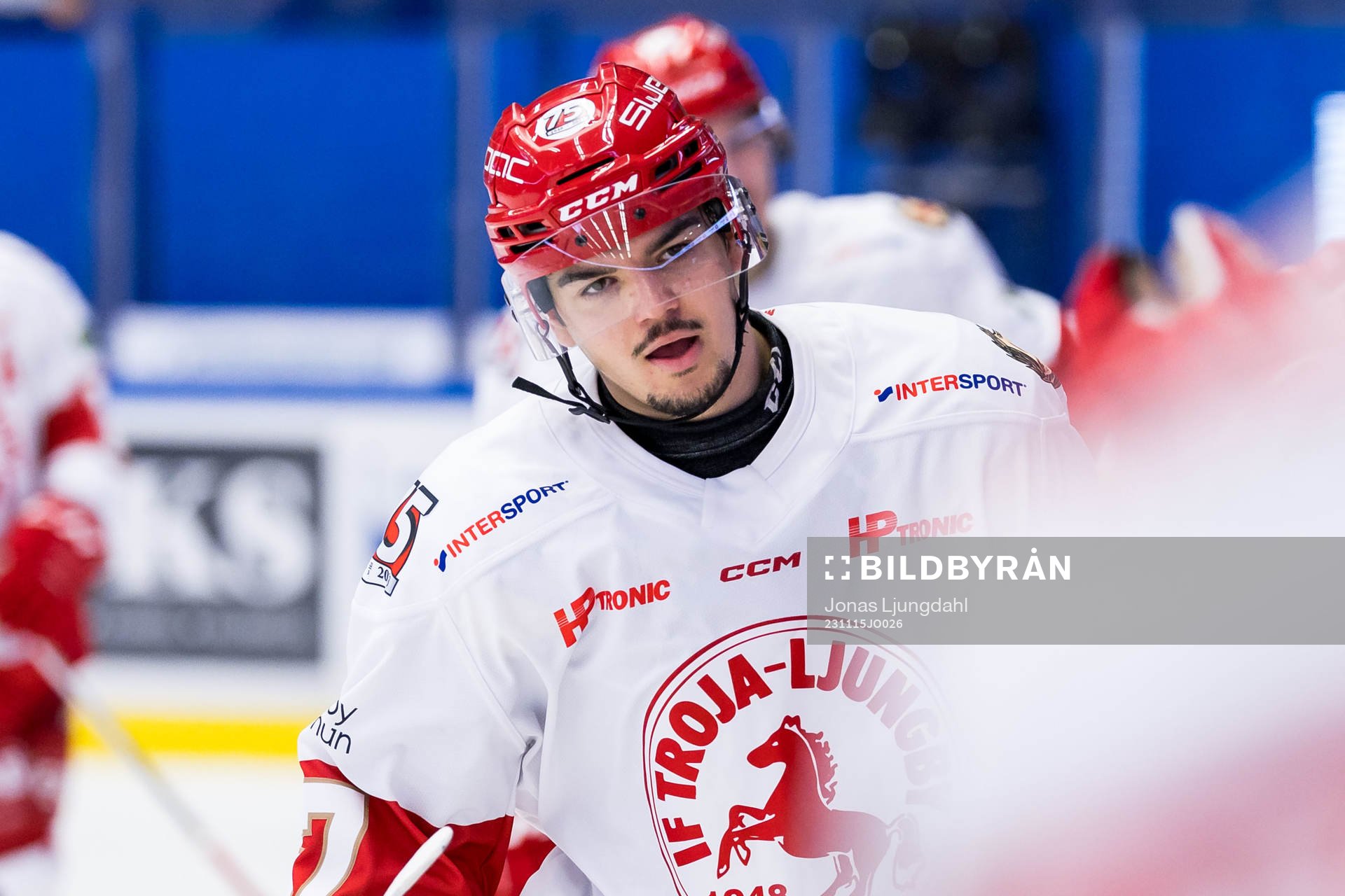 Troja/Ljungbys Lukas Macklin jublar