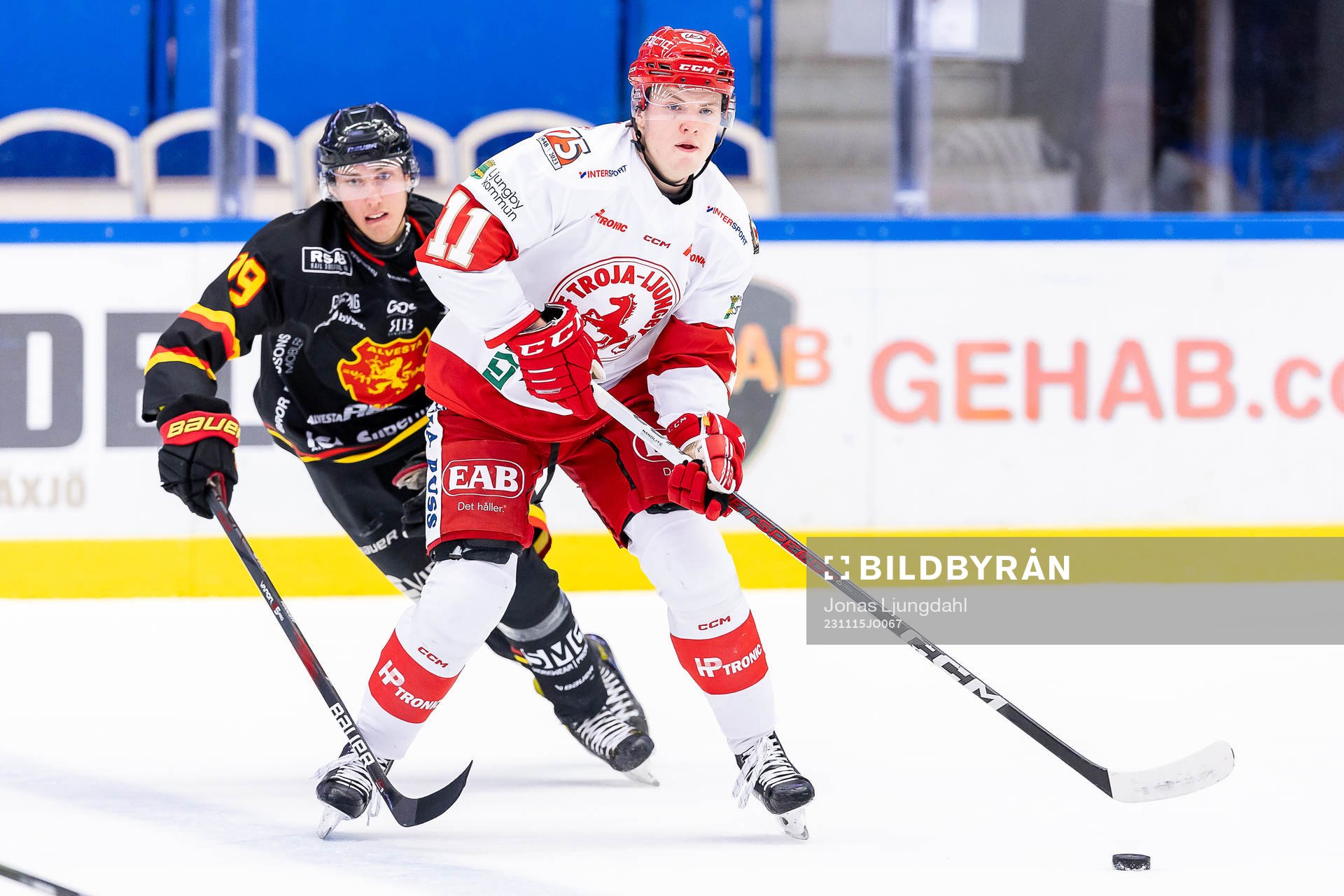 Alvestas Caleb Eefting och Troja/Ljungbys Jesper Emanuelsson