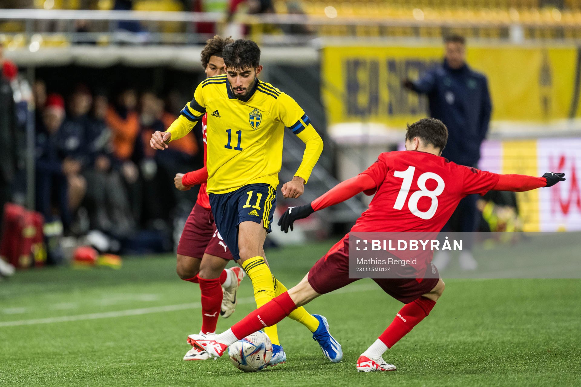 Sveriges Montader Madjed och Schweiz Sebastian Walker