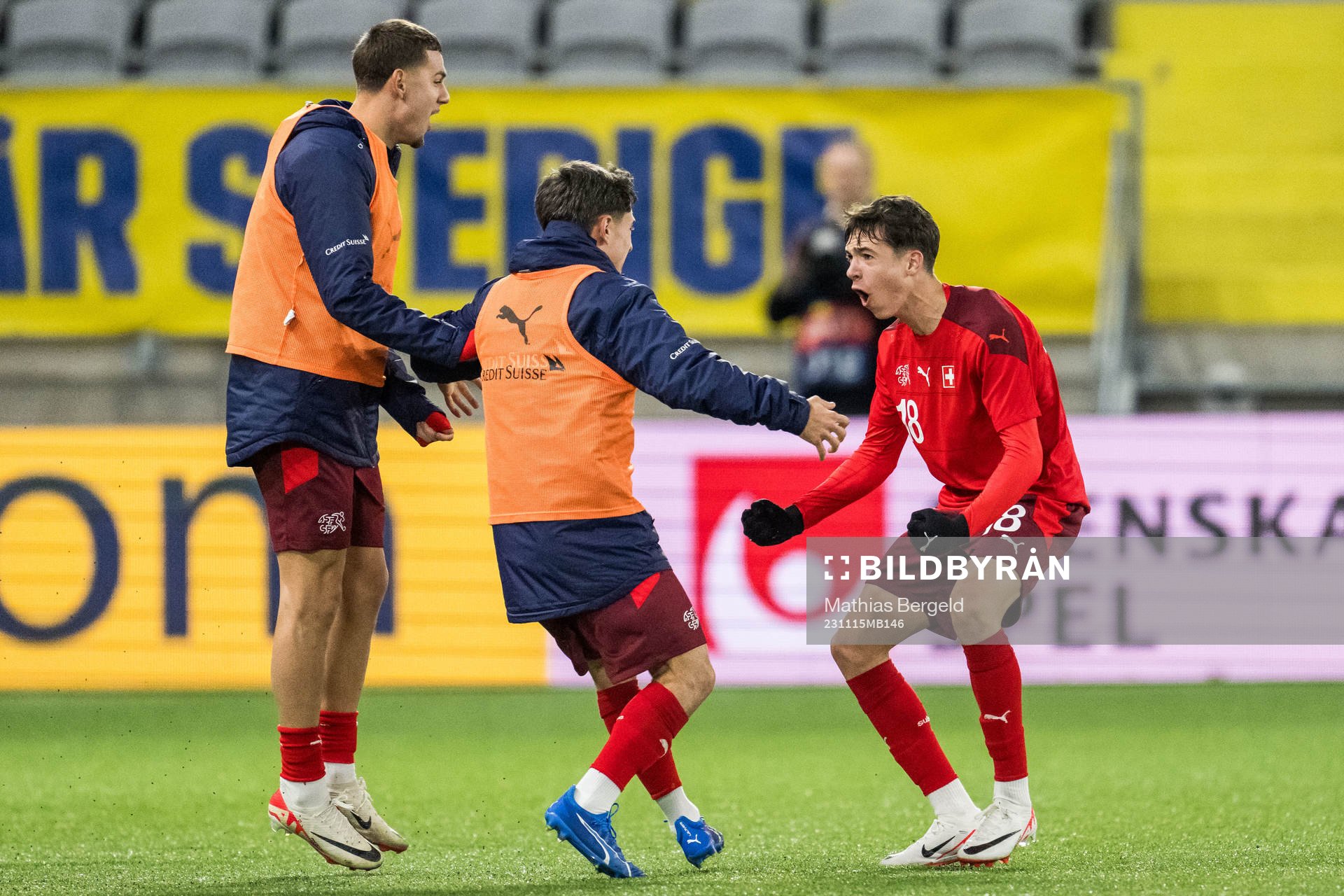 Schweiz Sebastian Walker jublar