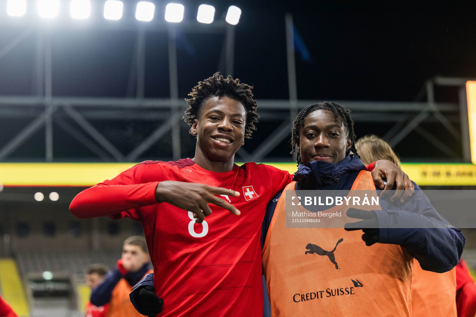 Schweiz Johan Manzambi jublar