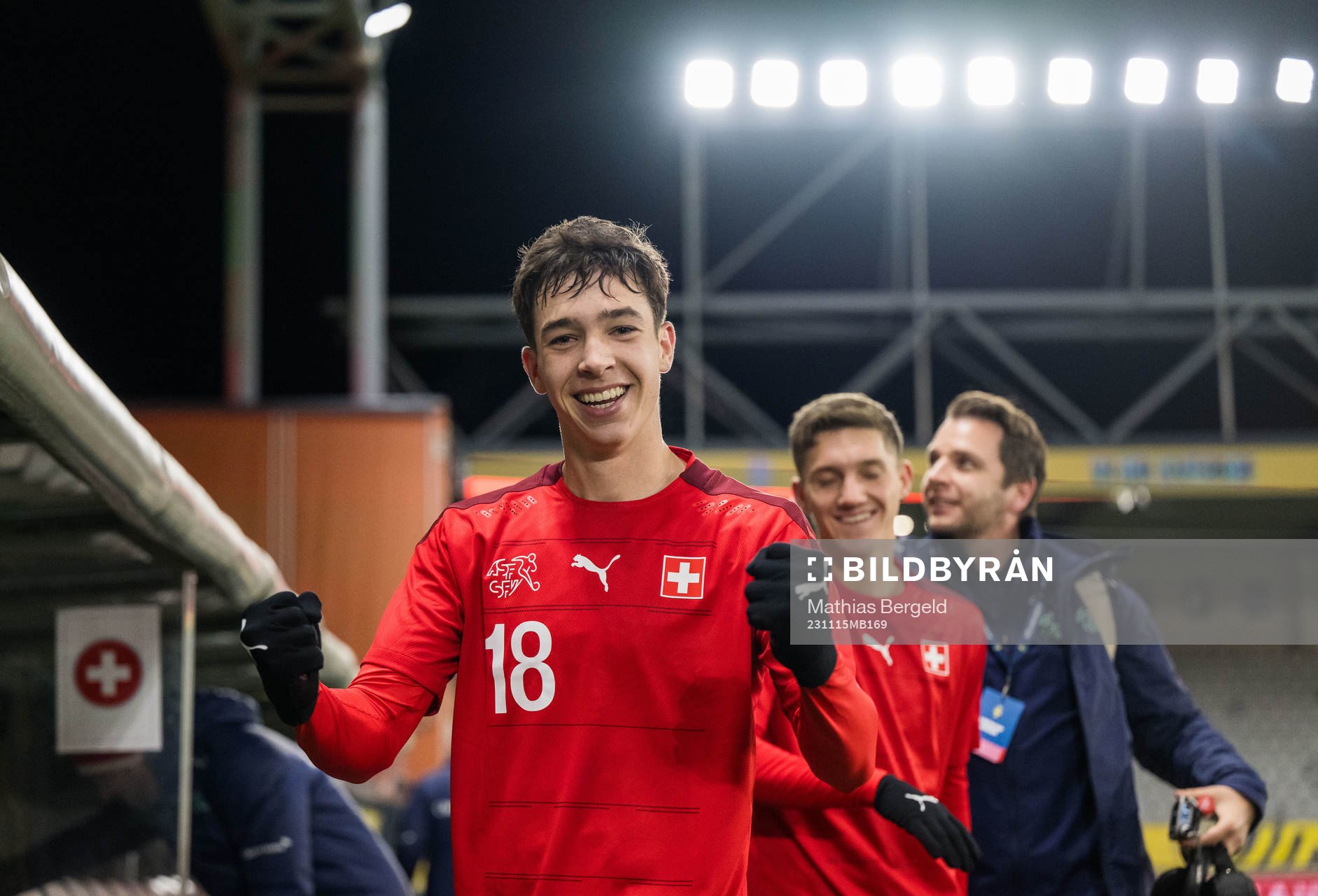 Schweiz Sebastian Walker jublar