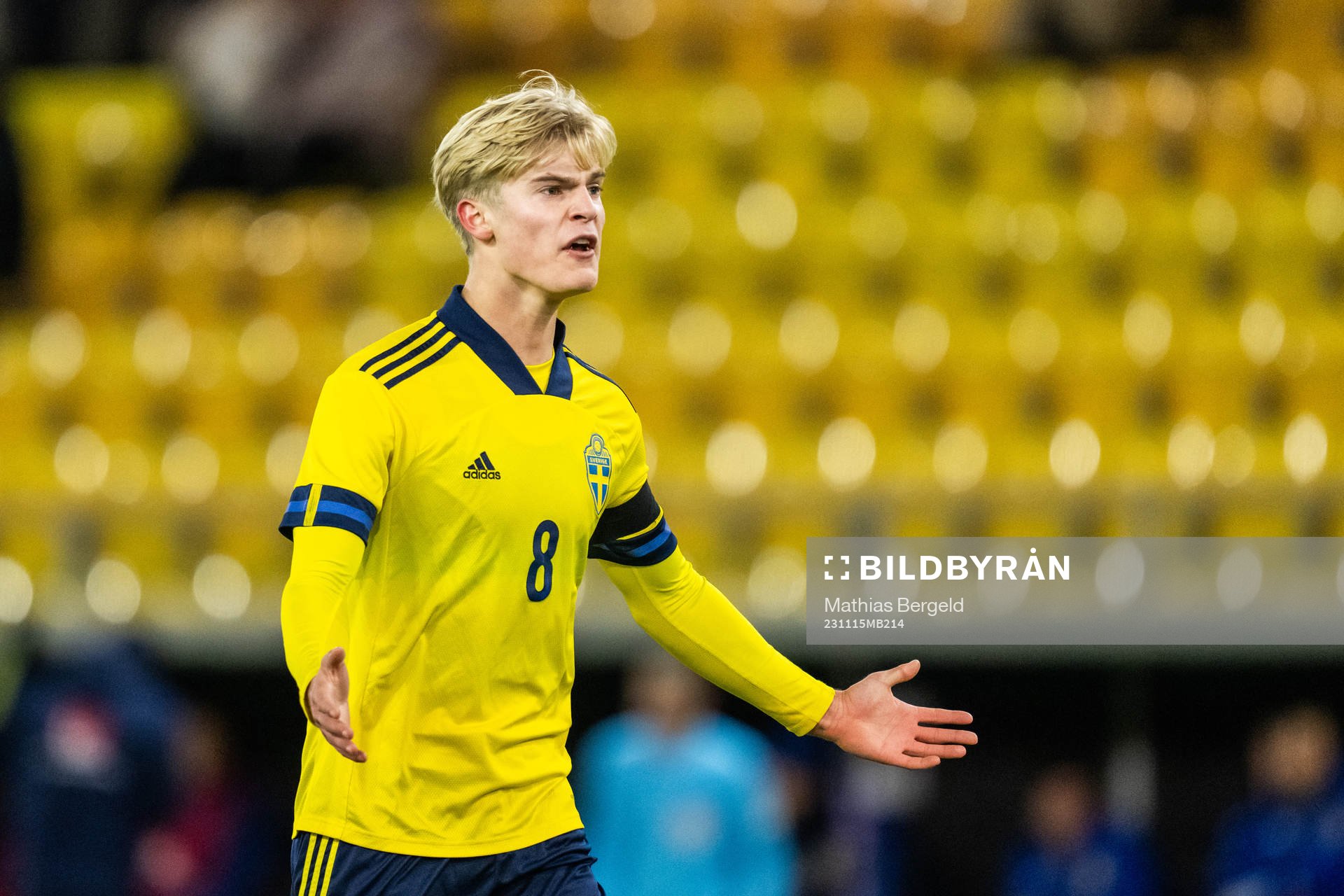 Sveriges Lucas Bergvall reagerar
