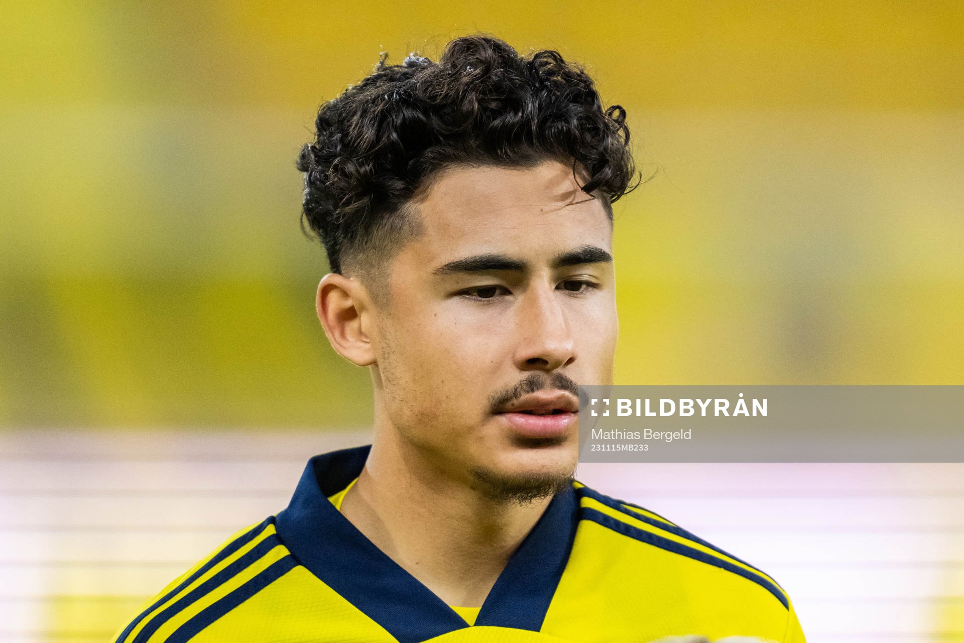 Sveriges Adrian Skogmar vid line-up