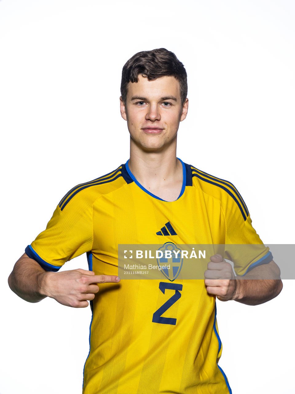 Samuel Dahl of the Swedish under-21 national football team