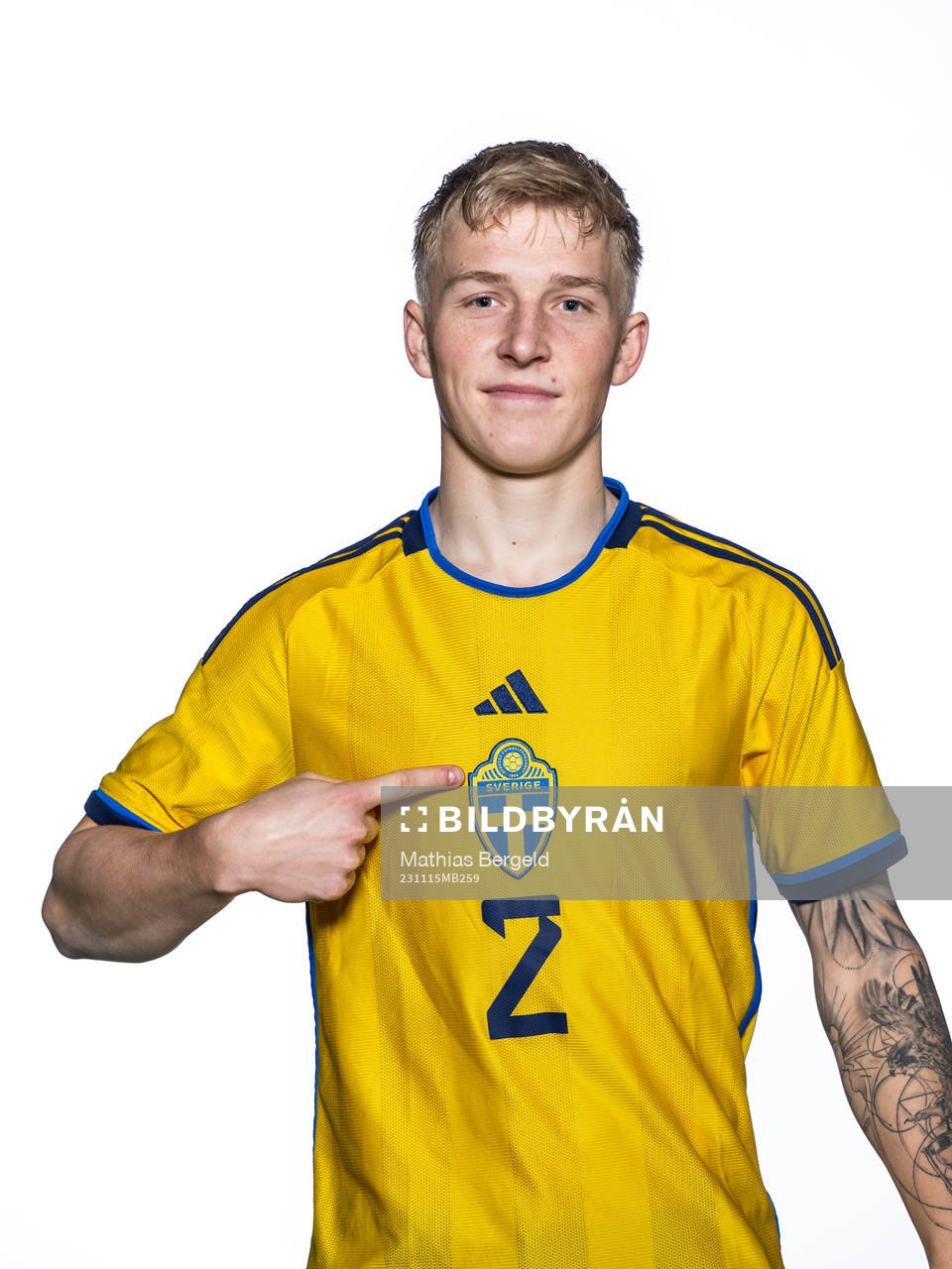Melker Widell of the Swedish under-21 national football
