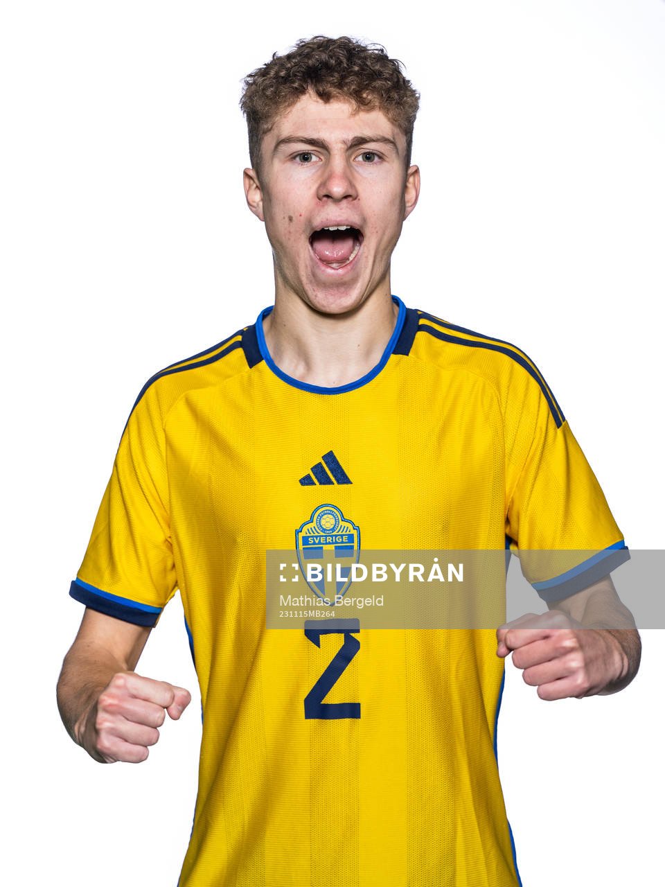 Hugo Bolin of the Swedish under-21 national football team
