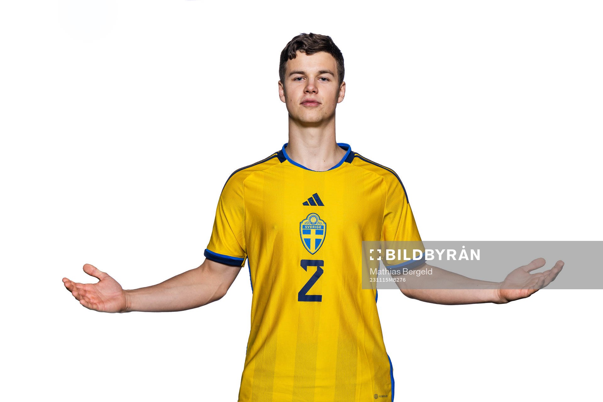 Samuel Dahl of the Swedish under-21 national football team