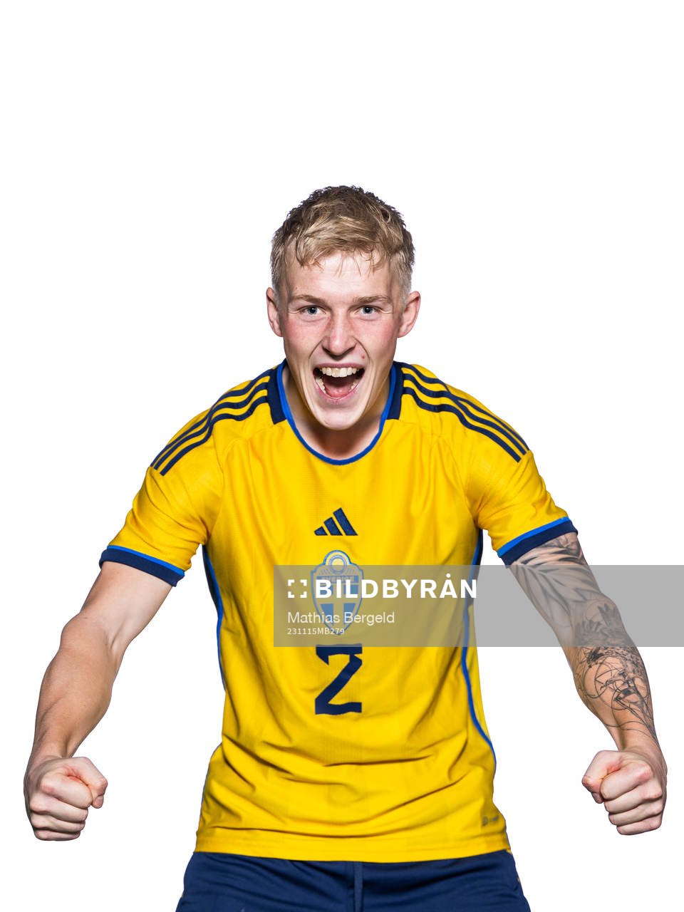 Melker Widell of the Swedish under-21 national football