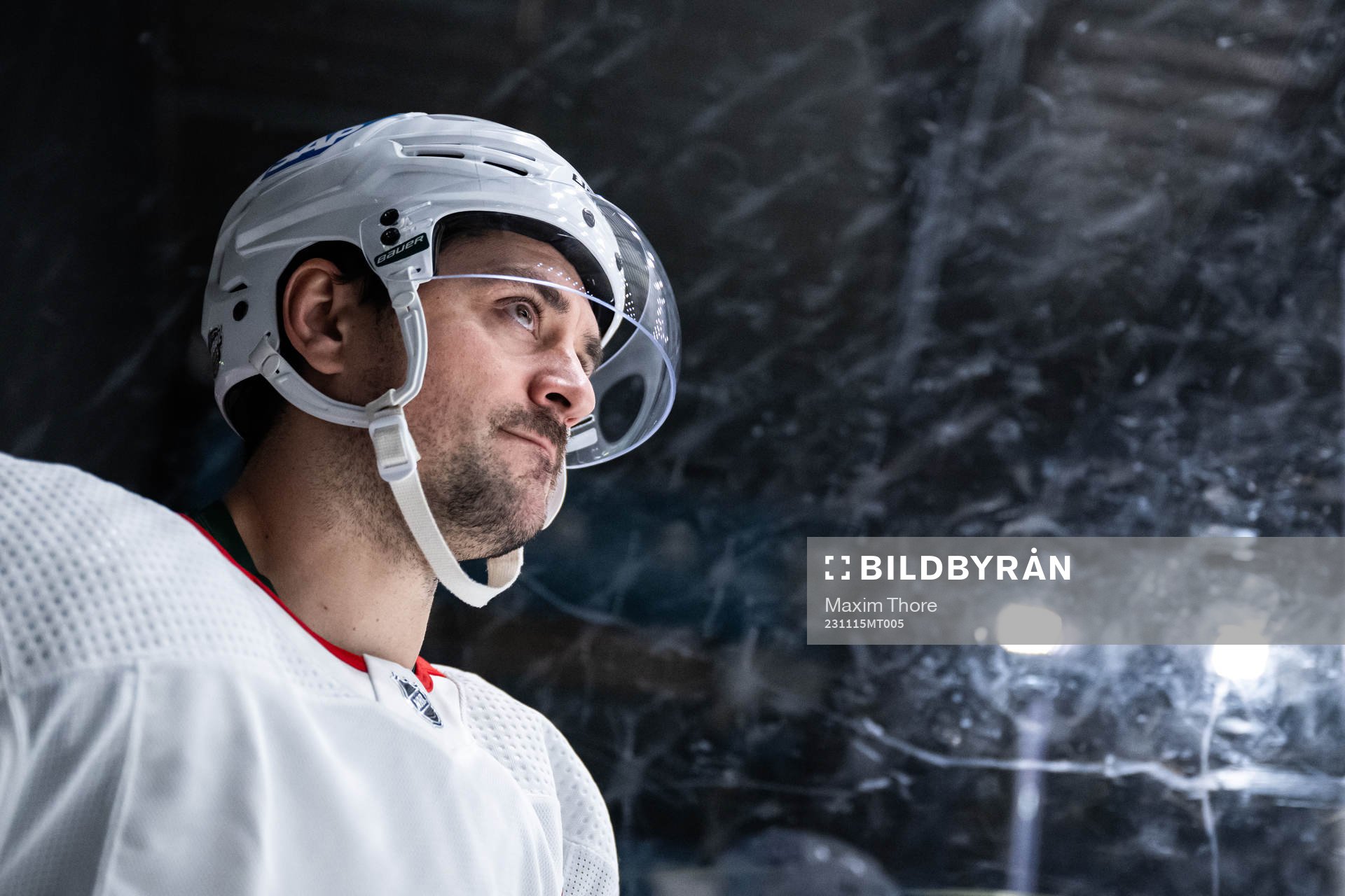 Mats Zuccarello of the Minnesota Wild at a practice session