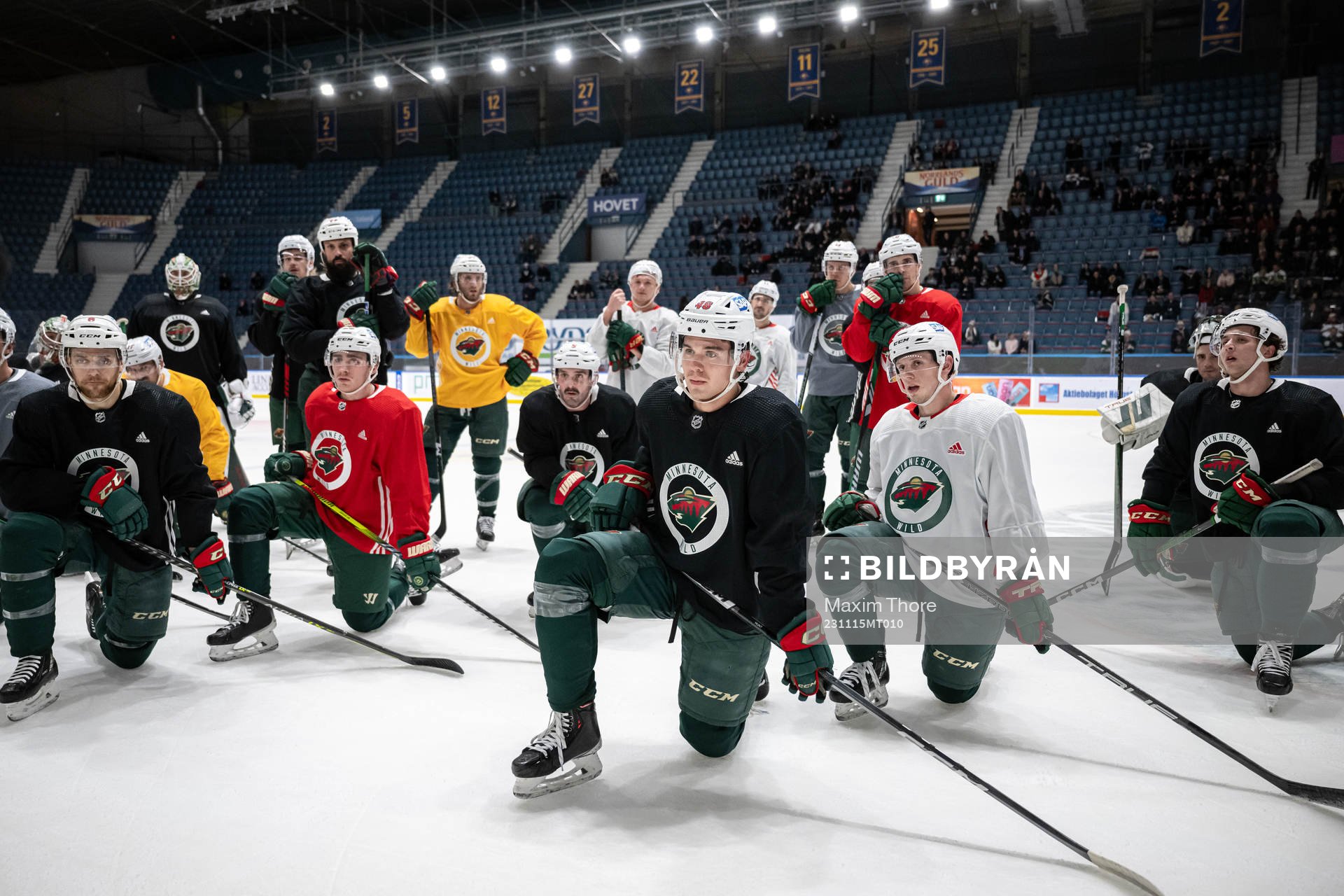 Players of the Minnesota Wild