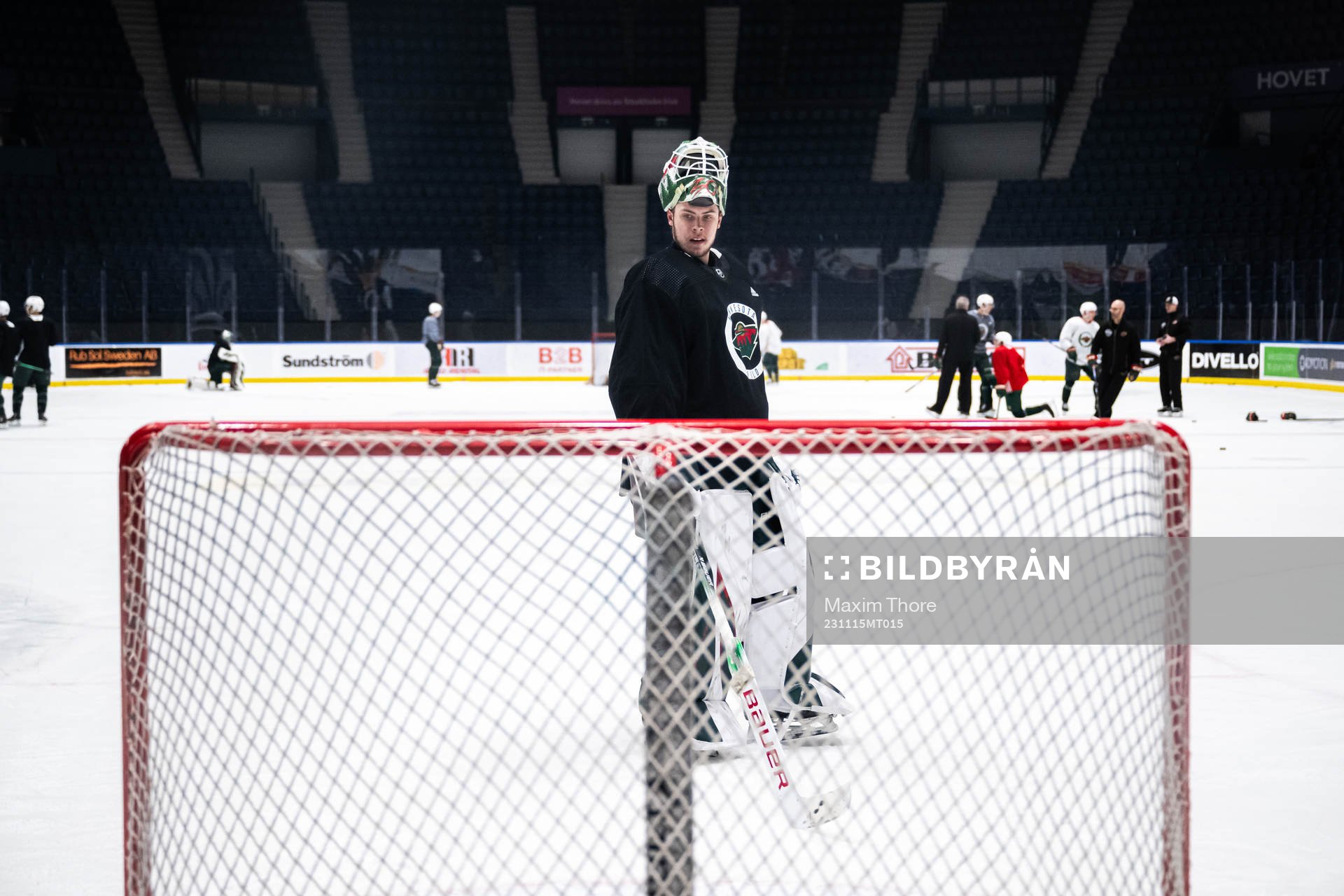 Goaltender Jesper Wallstedt of Minnesota Wild