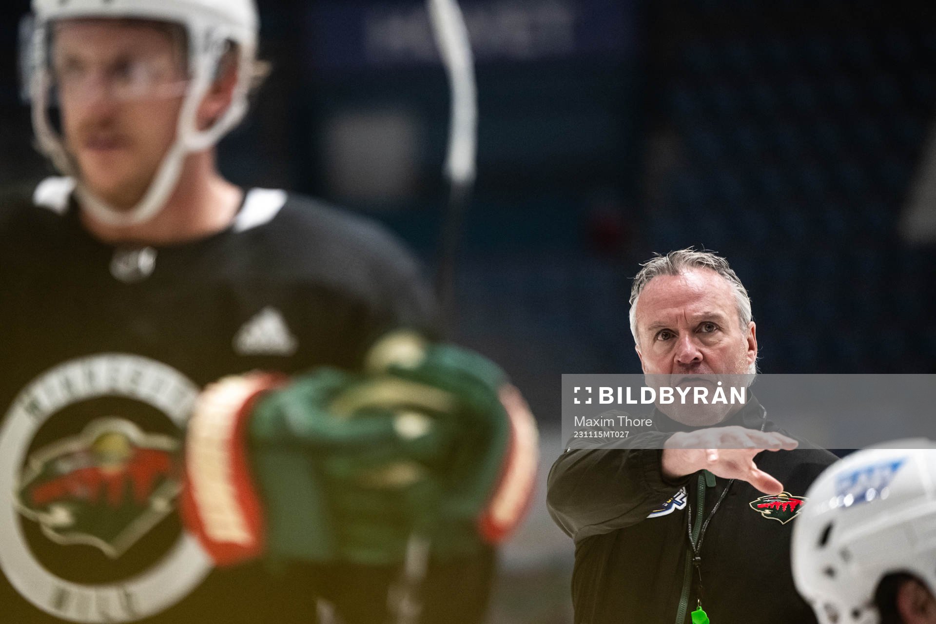 Head coach Dean Evason of Minnesota Wild