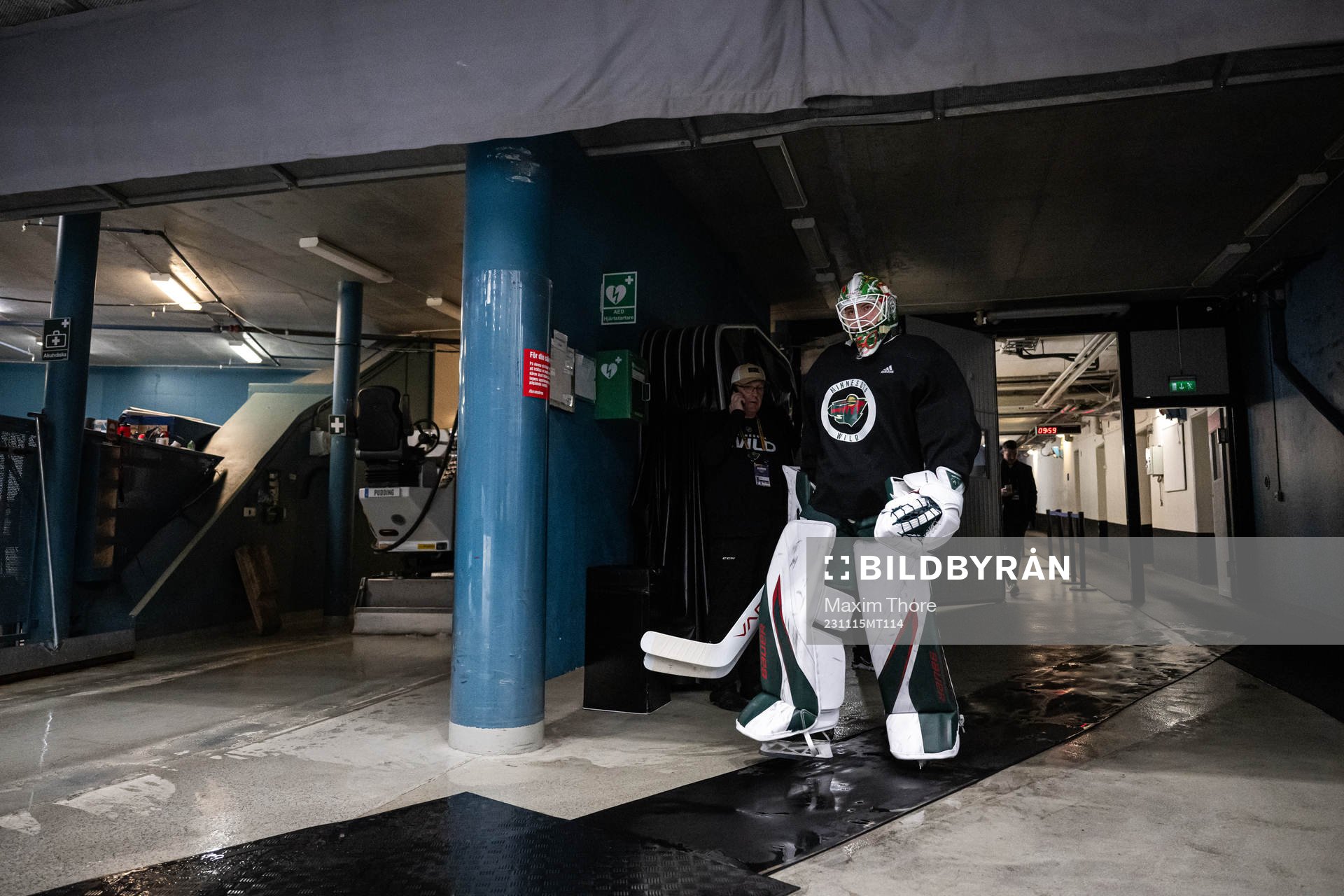 Goaltender Jesper Wallstedt of Minnesota Wild