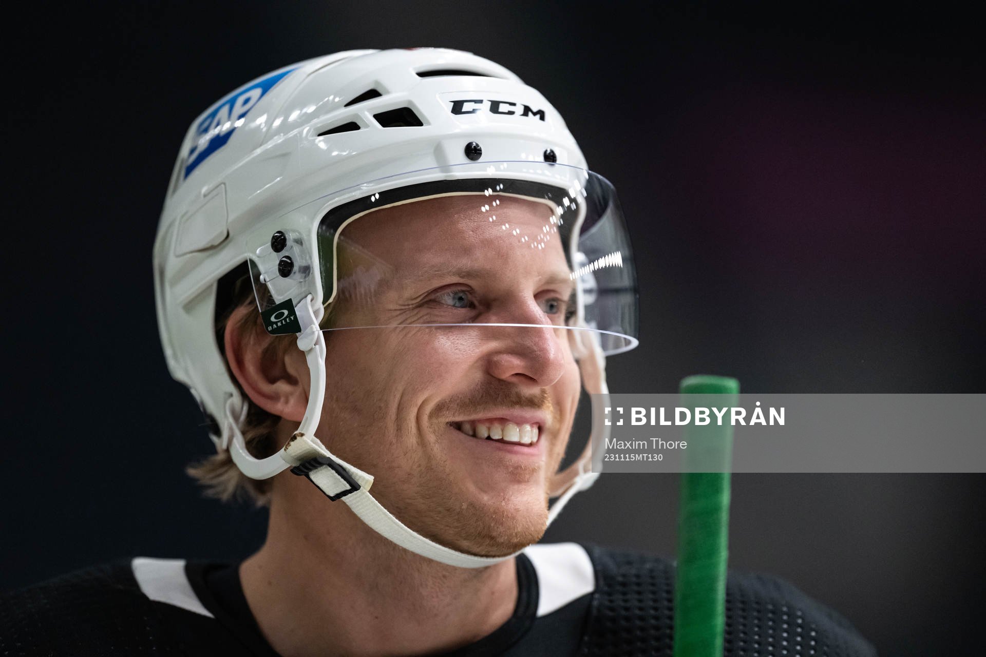 Jonas Brodin of Minnesota Wild at a practice session