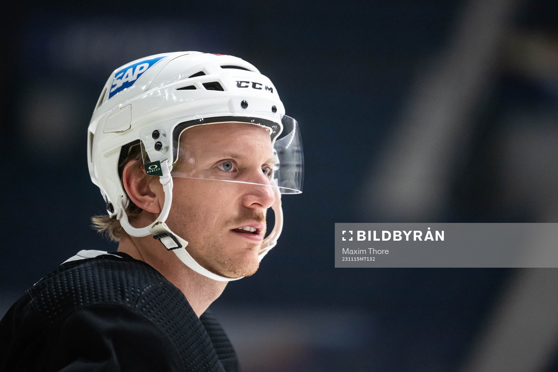 Jonas Brodin of Minnesota Wild at a practice session