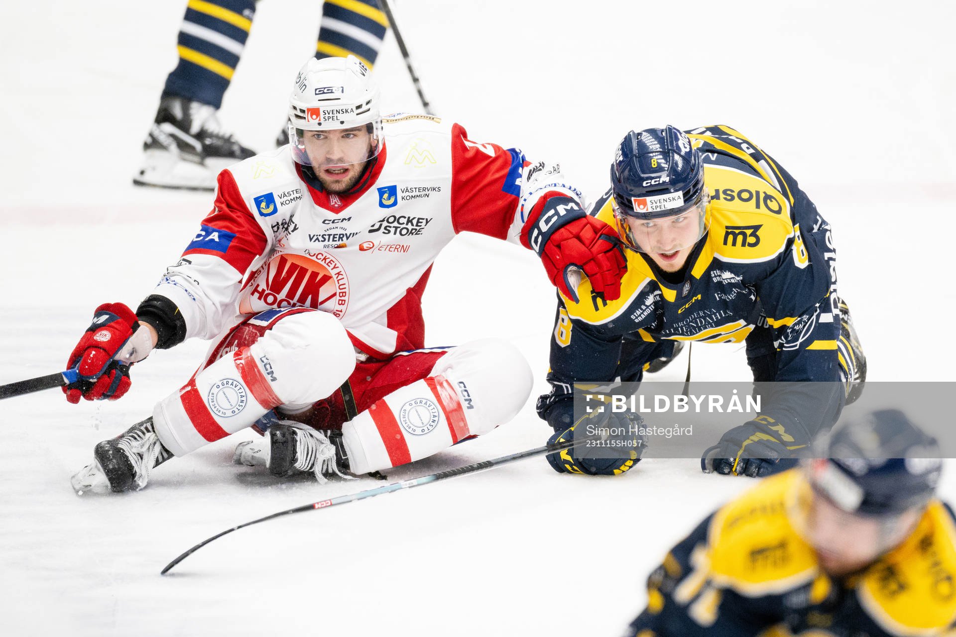 Västerviks Macoy Erkamps och Södertäljes William Wiå