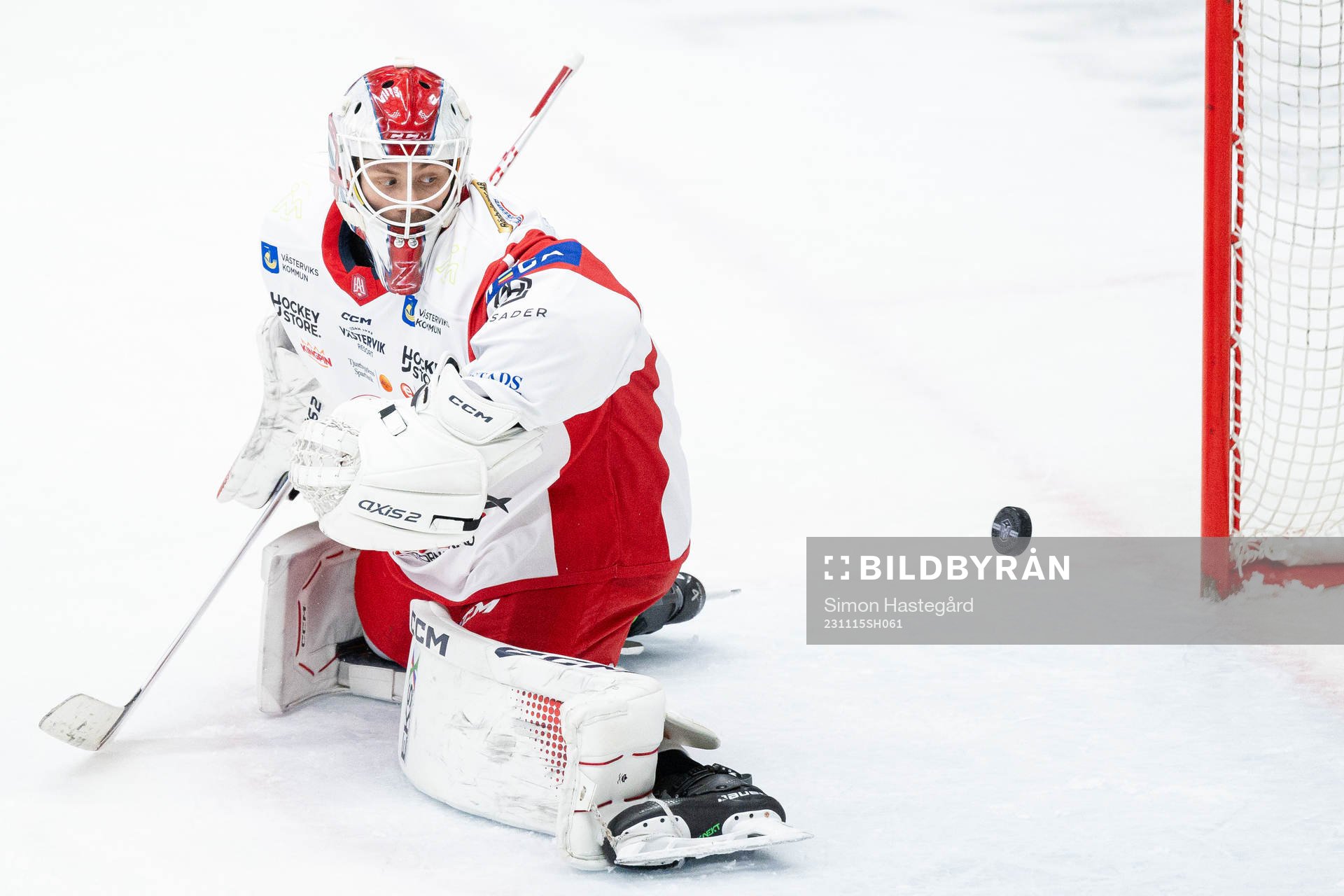 Västerviks målvakt Emil Zetterquist