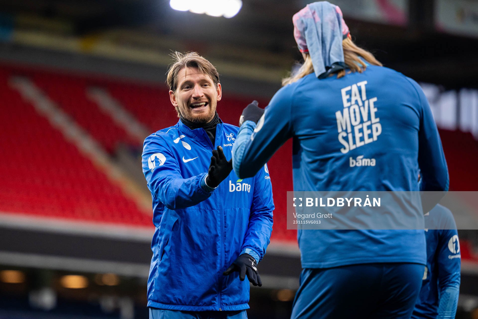 Stefan Strandberg and Erling Braut Haaland of the Norwegian