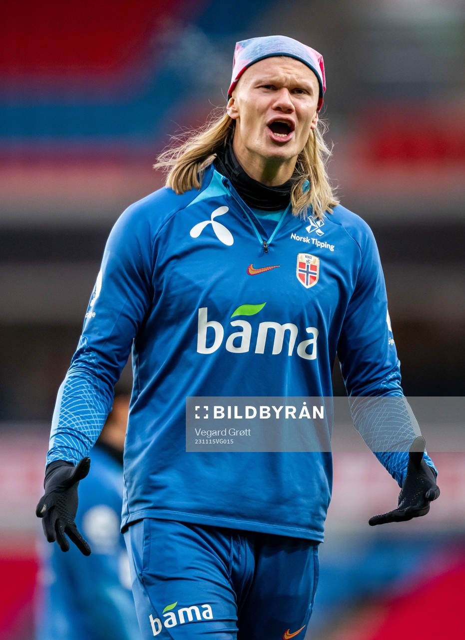 Erling Braut Haaland of the Norwegian national football team