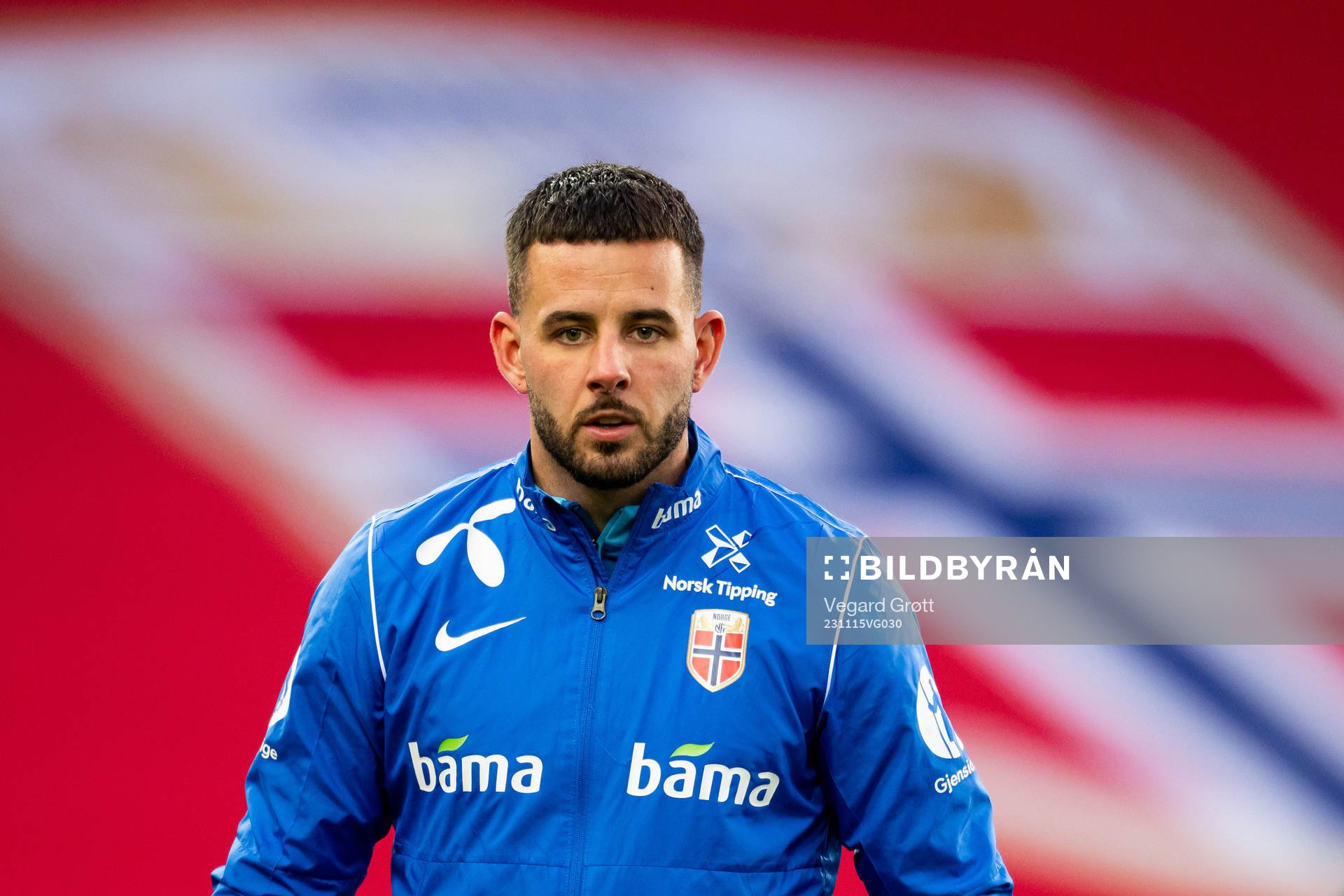 Aron Dønnum of the Norwegian national football team