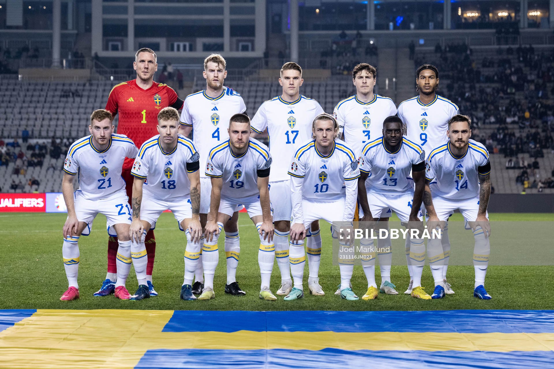 The starting eleven of Sweden