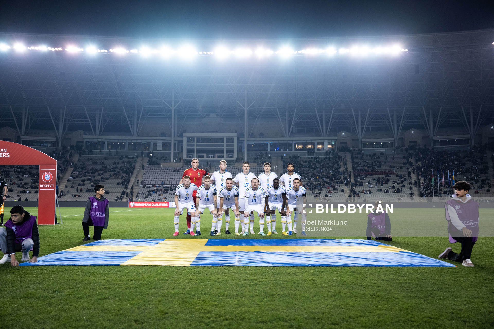 The starting eleven of Sweden