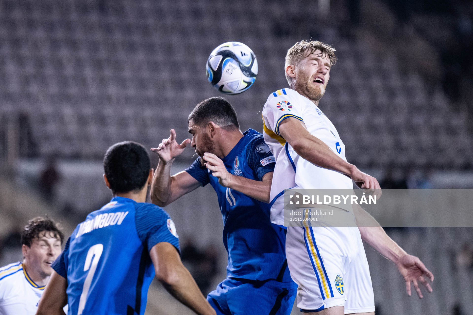 Ramil Sheydaev of Azerbaijan and Filip Helander of Sweden