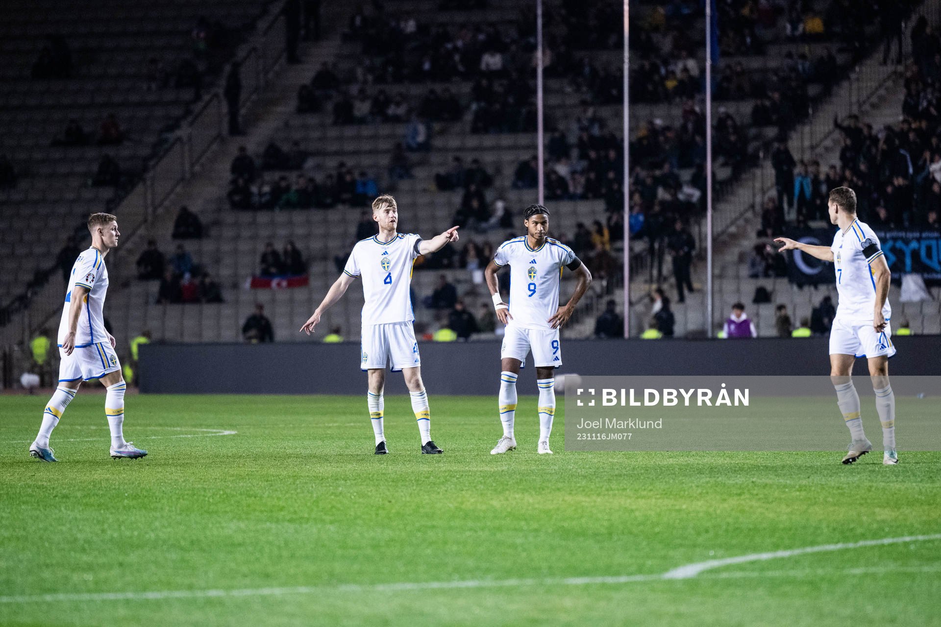Emil Krafth, Filip Helander, Jens Cajuste and Viktor