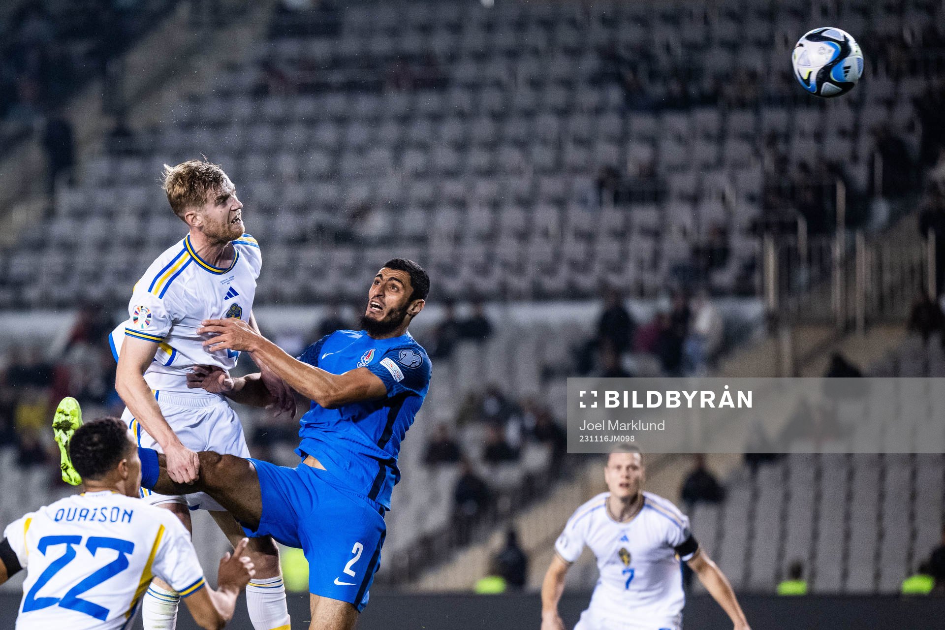 Filip Helander of Sweden and Rahil Mammadov of Azerbaijan