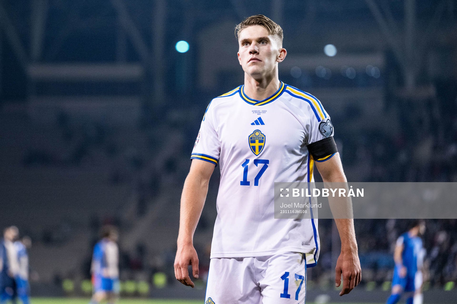 Viktor Gyökeres of Sweden looks dejected