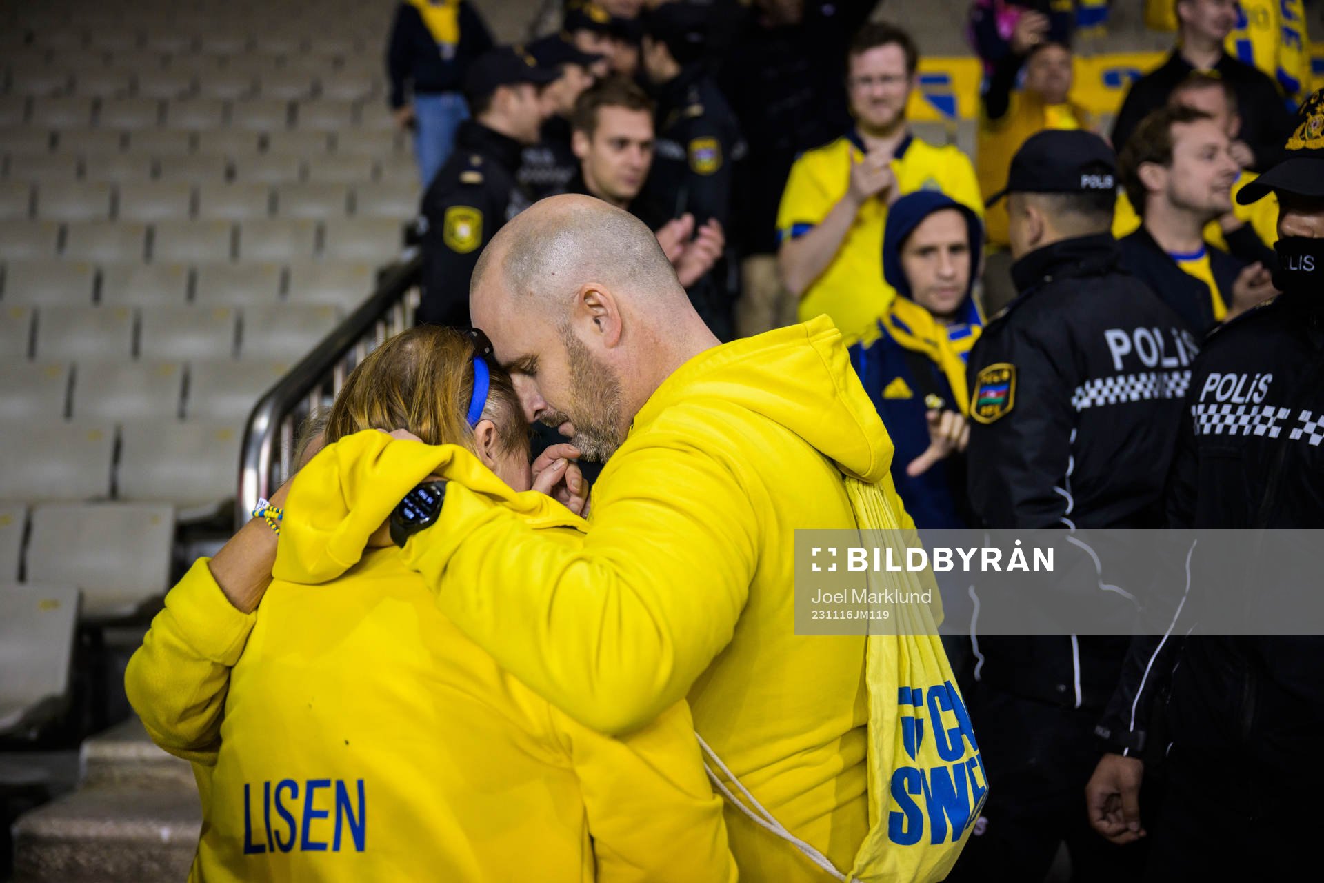 Swedish supporter Lisen Altis, friends with the victims in