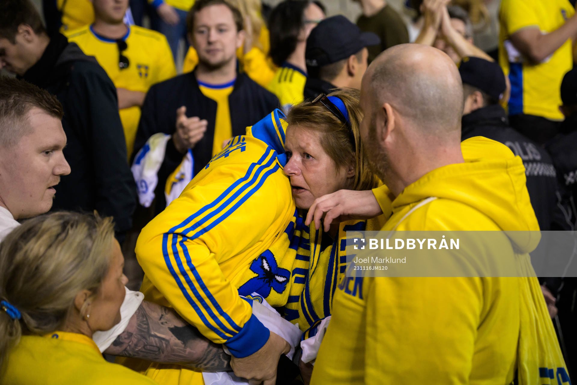 Swedish supporter Lisen Altis, friends with the victims in