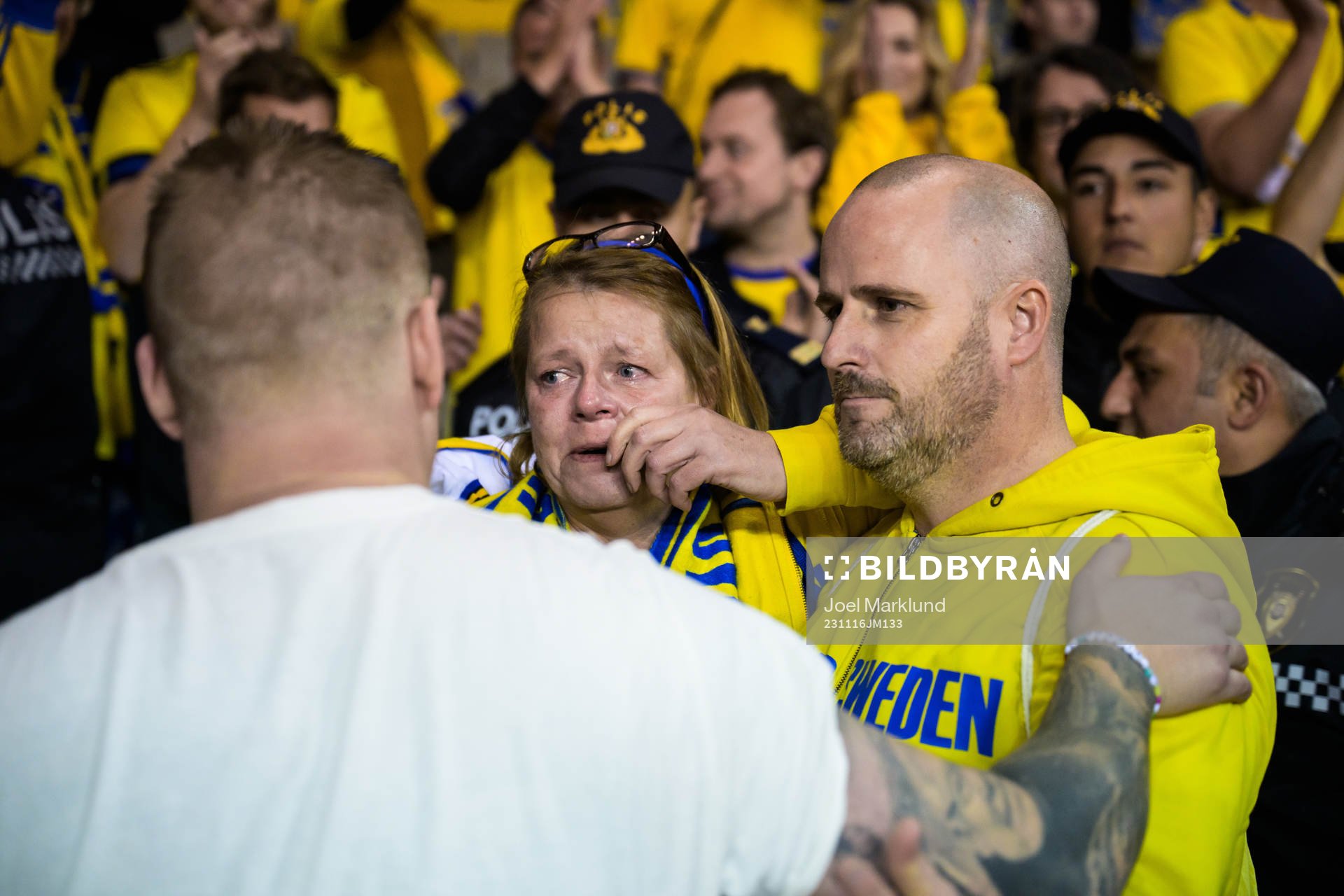 Swedish supporter Lisen Altis, friends with the victims in
