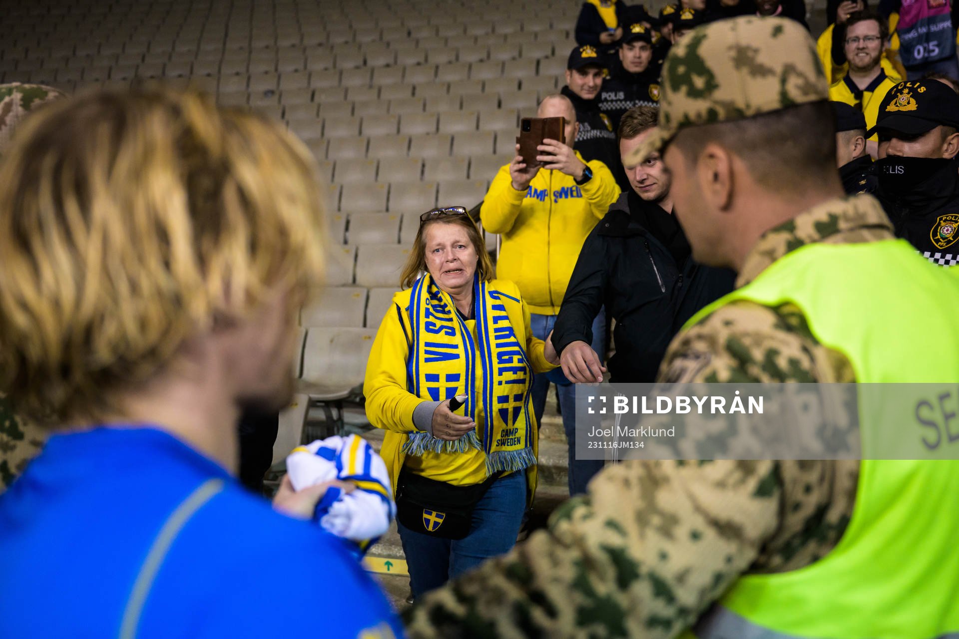 Emil Forsberg of Sweden hands over a jersey to Swedish
