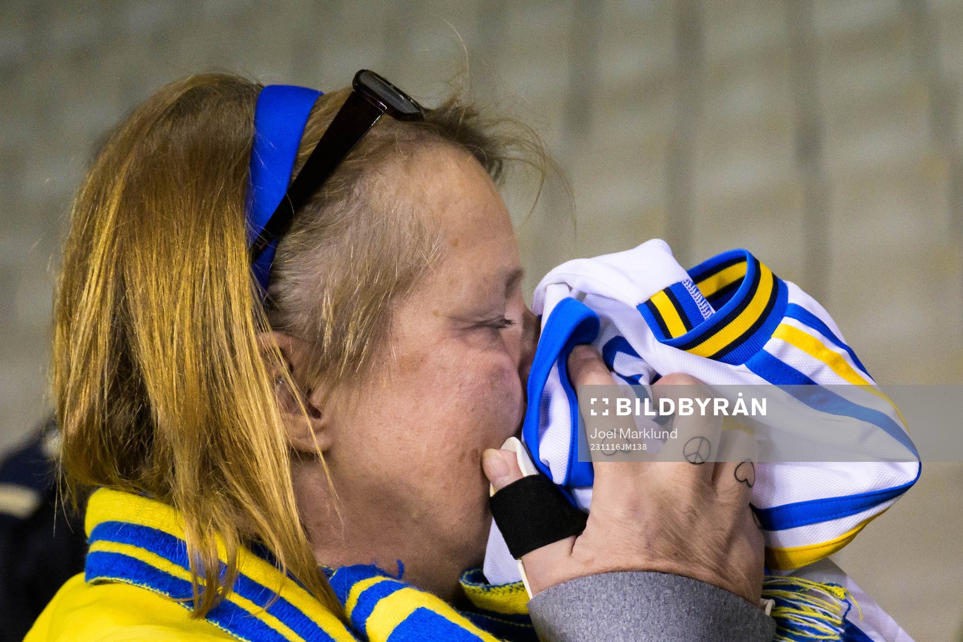 Swedish supporter Lisen Altis, friends with the victims in
