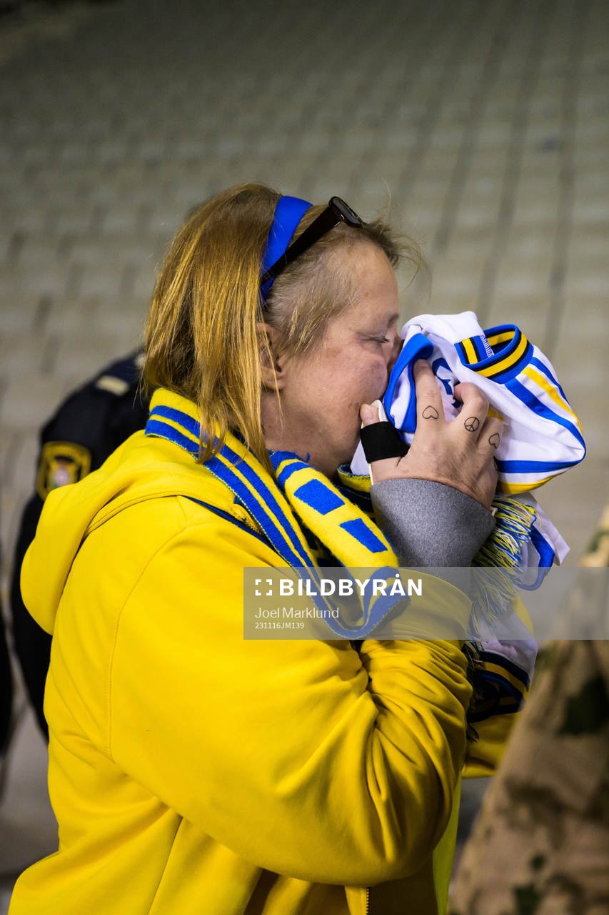 Swedish supporter Lisen Altis, friends with the victims in