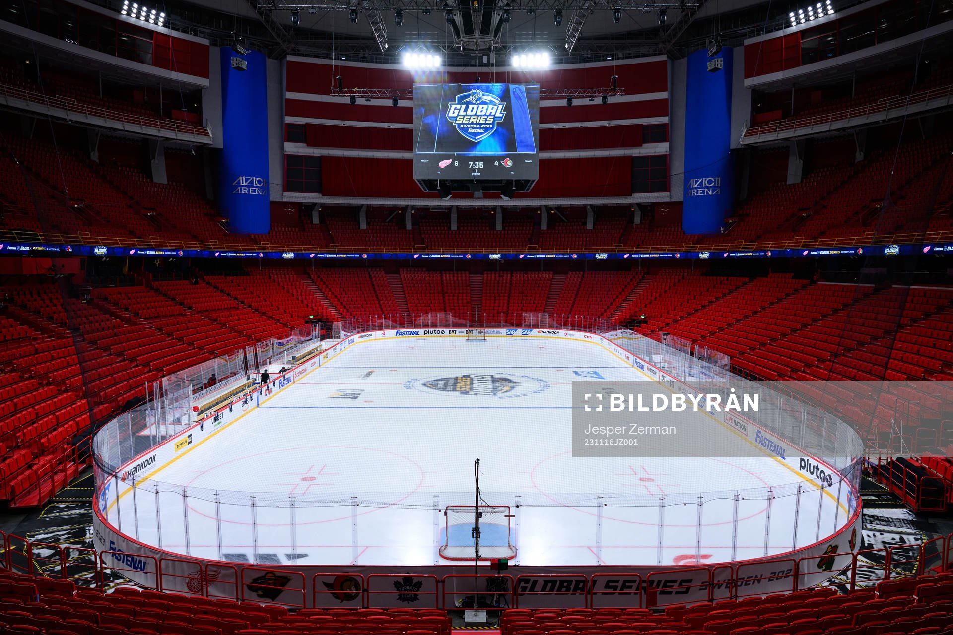 Interior view of Avicii Arena