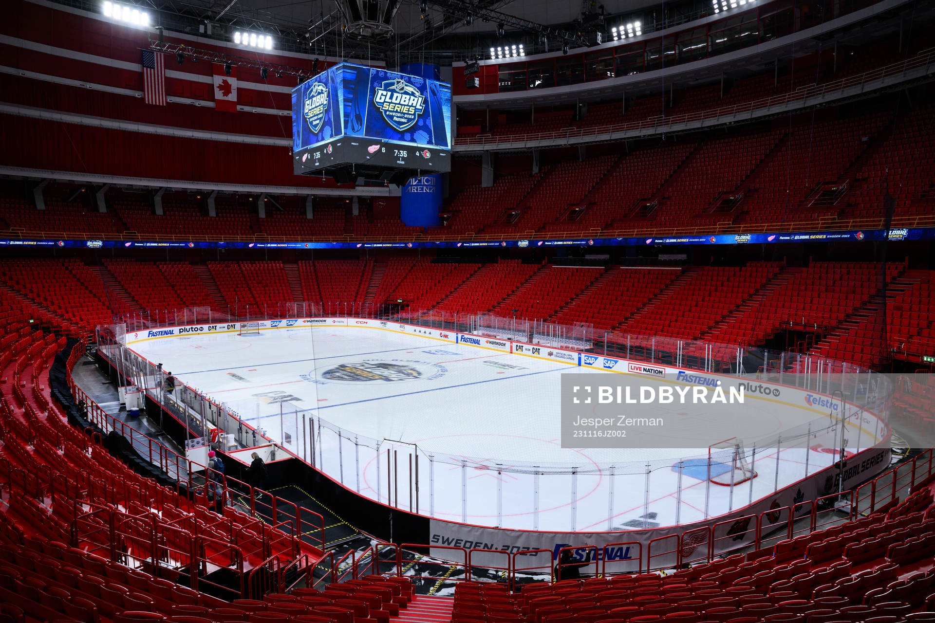 Interior view of Avicii Arena