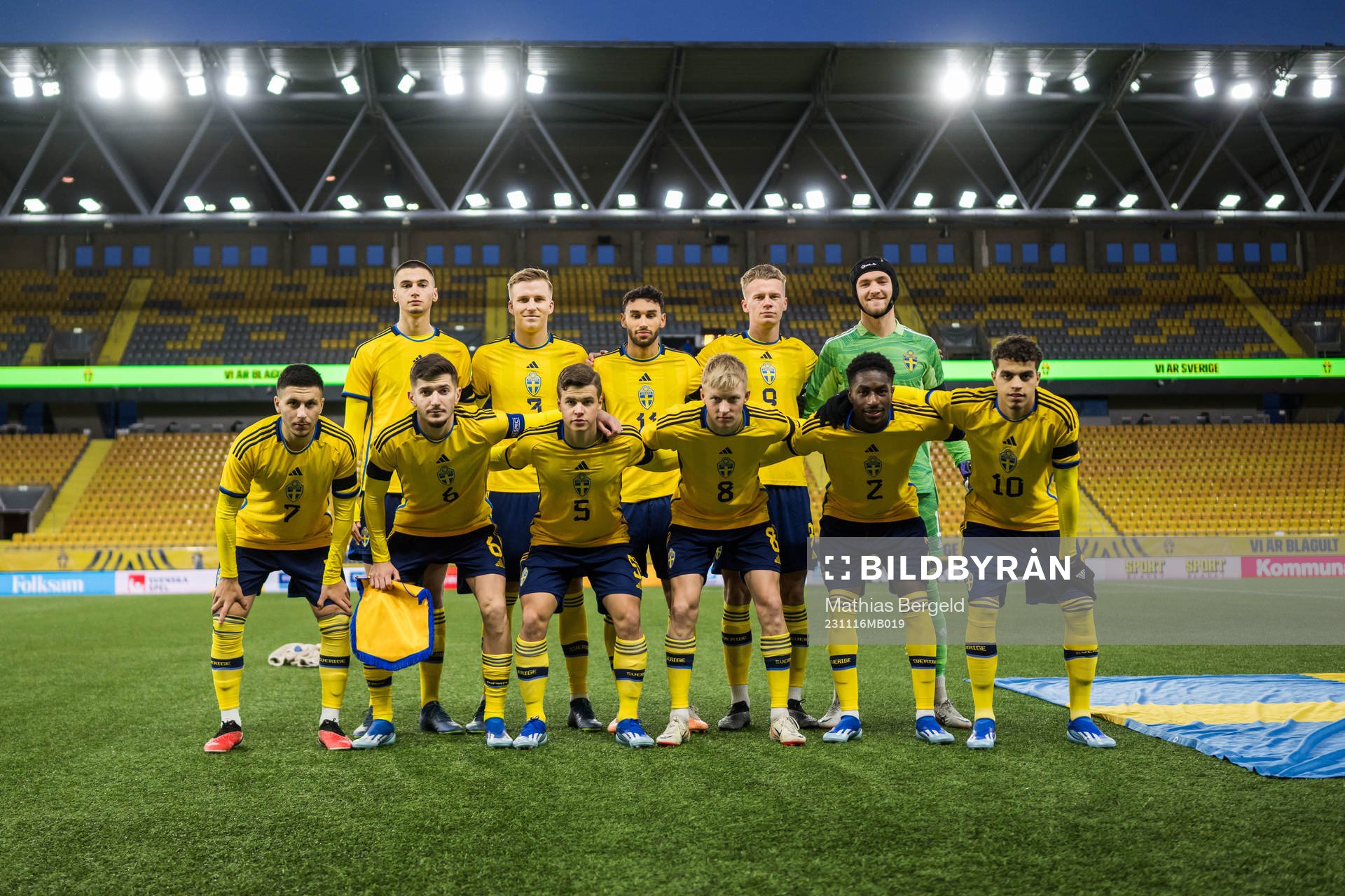 The starting eleven of Sweden
